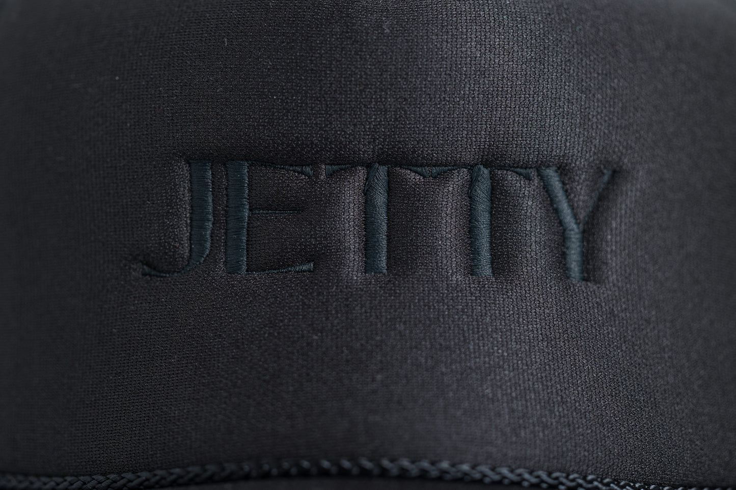 Jetty Logo | Black Adult Trucker